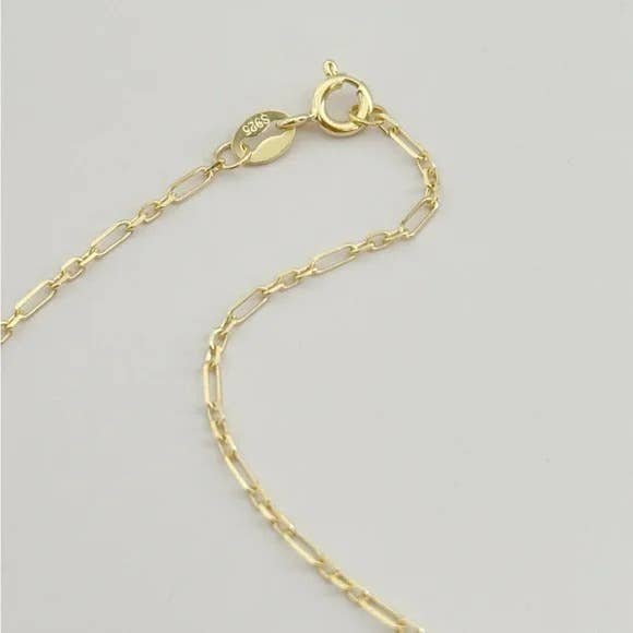 Hazey Pearl Cross Necklace