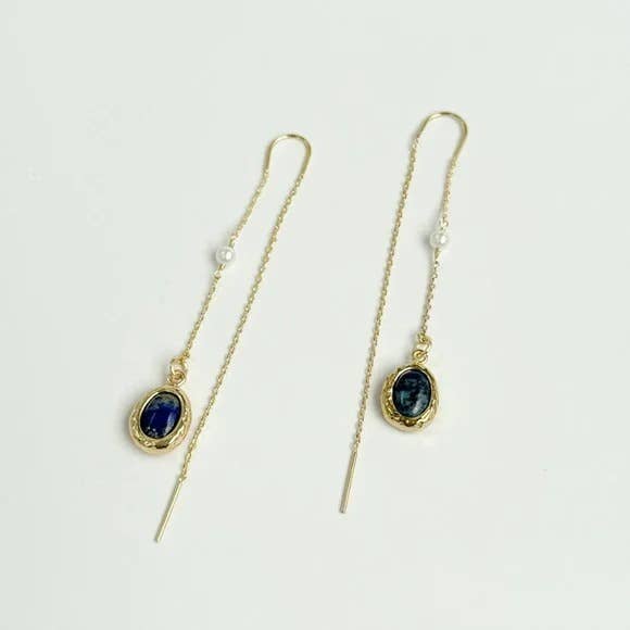 Lapis Drop Earrings