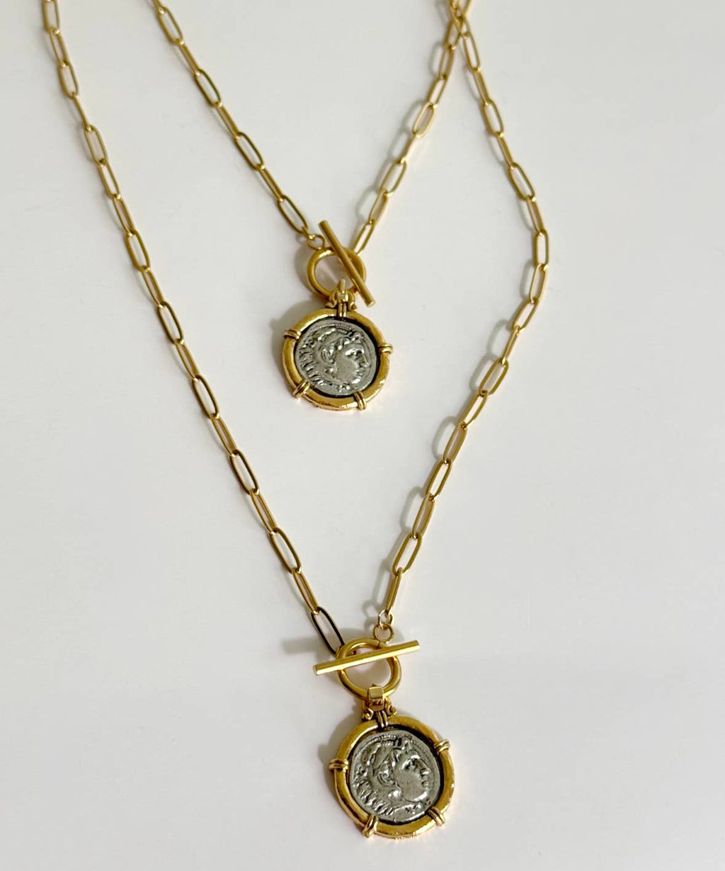Greek Coin Necklace