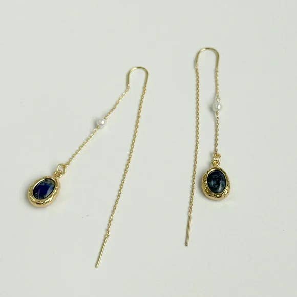 Lapis Drop Earrings