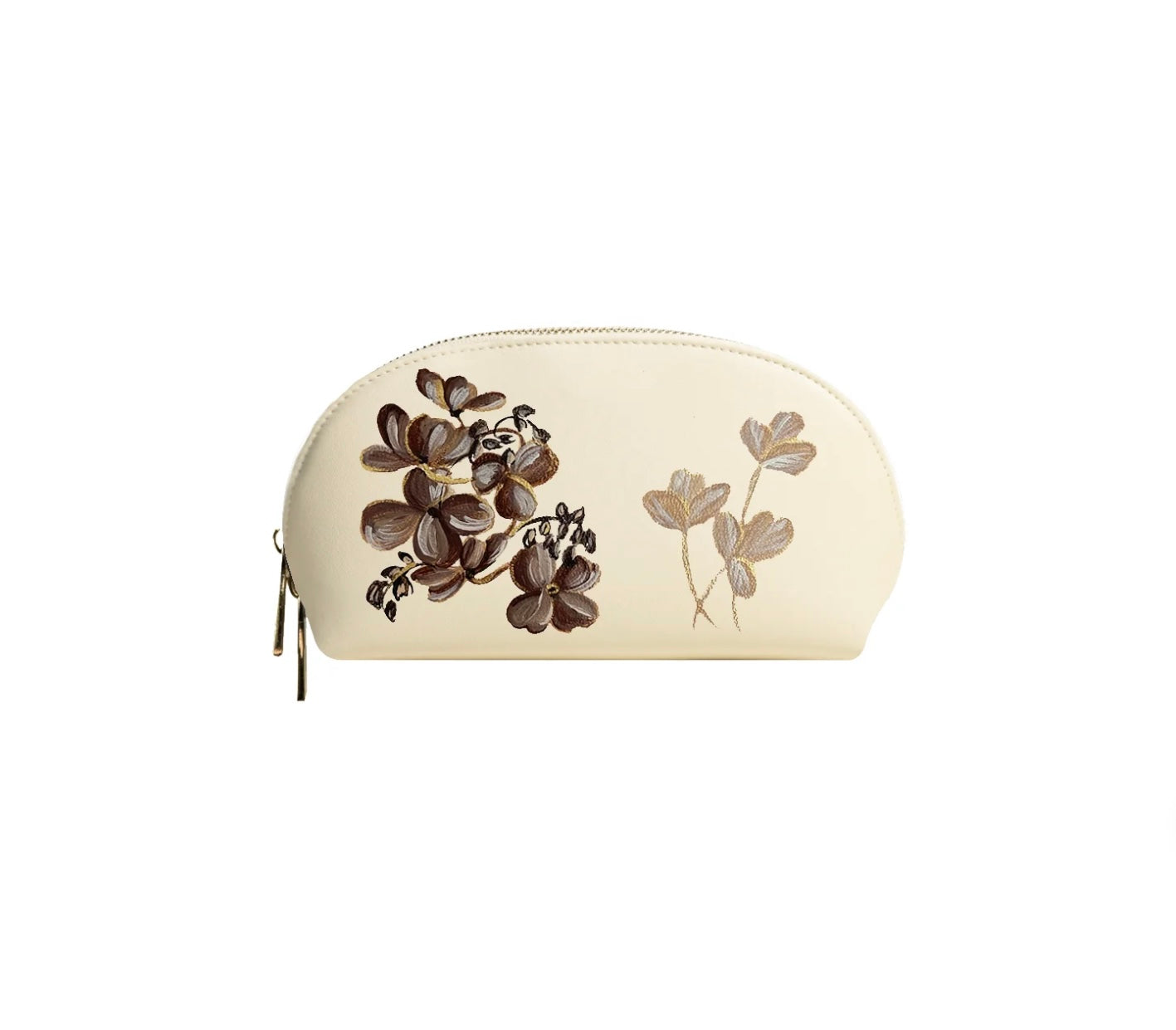 Alepel Coffee Flowers Cream Makeup Bag