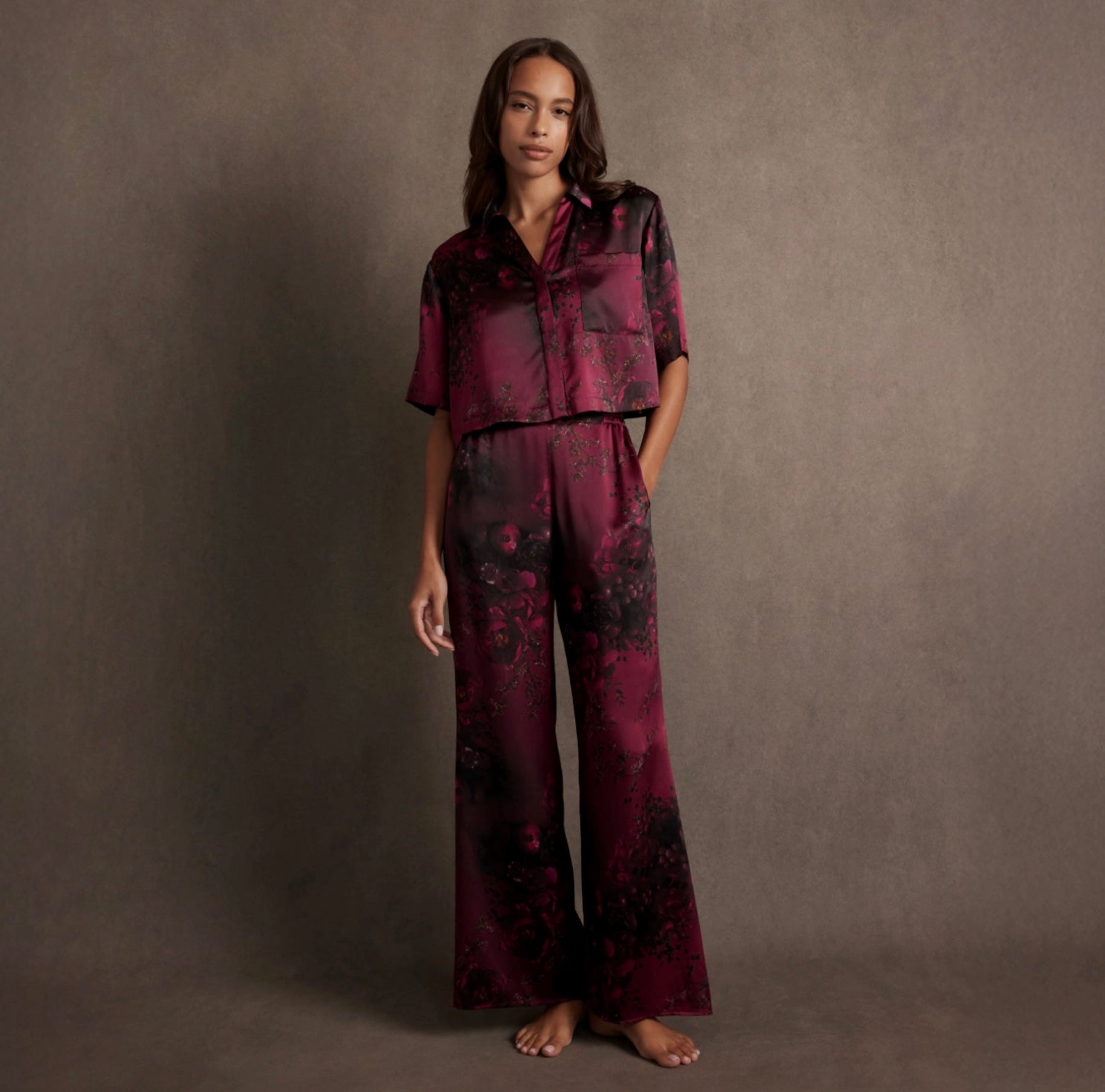 Lunya X Rosandich Washable Silk High Rise Pant Set