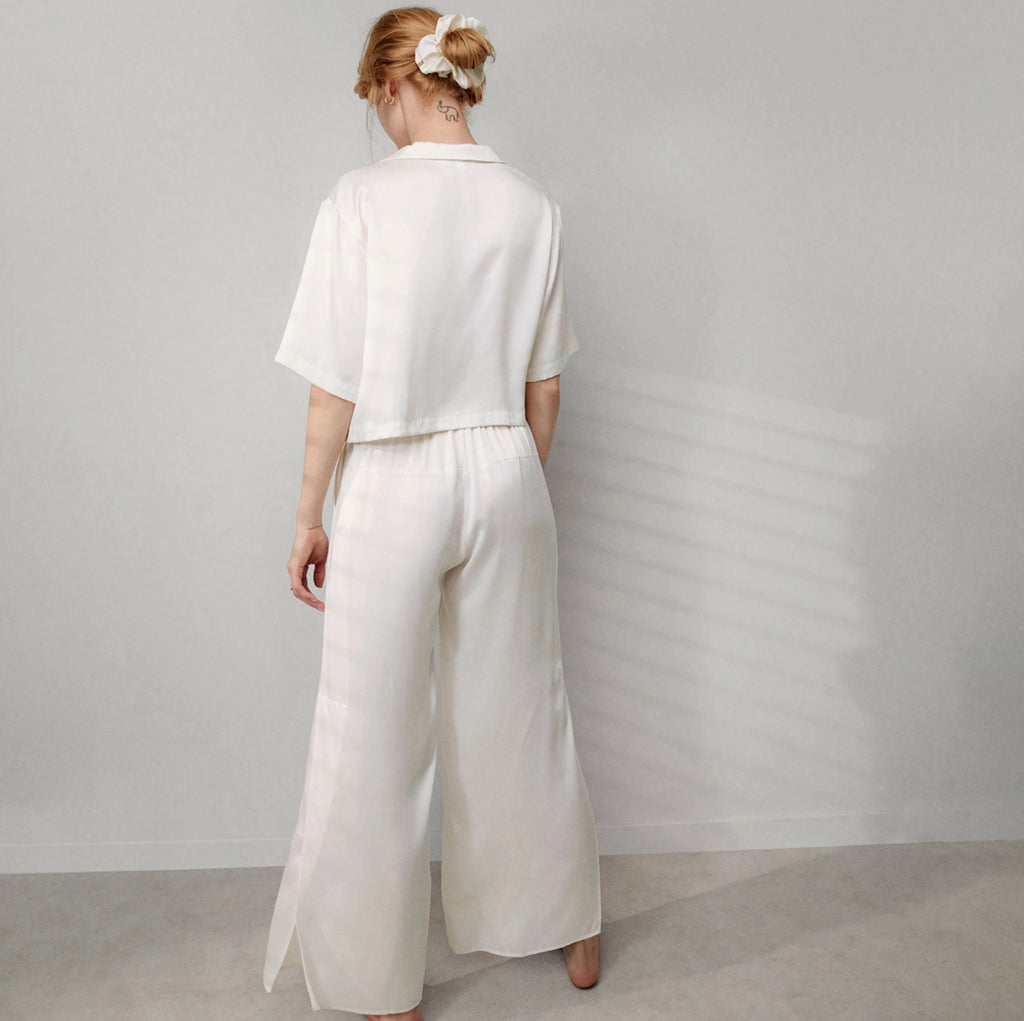 Washable Silk High Rise Pant Set