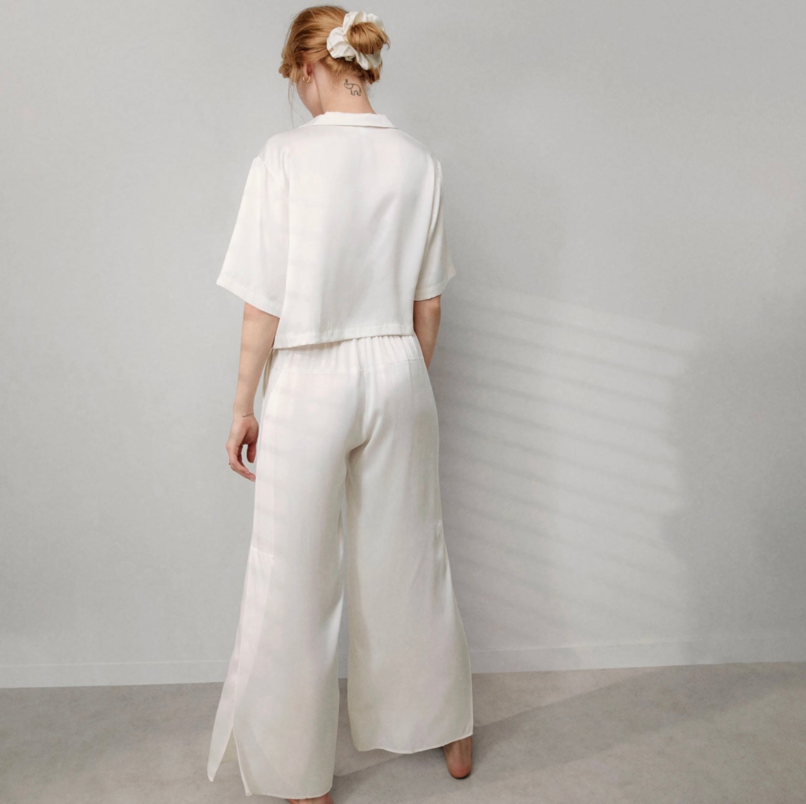 Washable Silk High Rise Pant Set