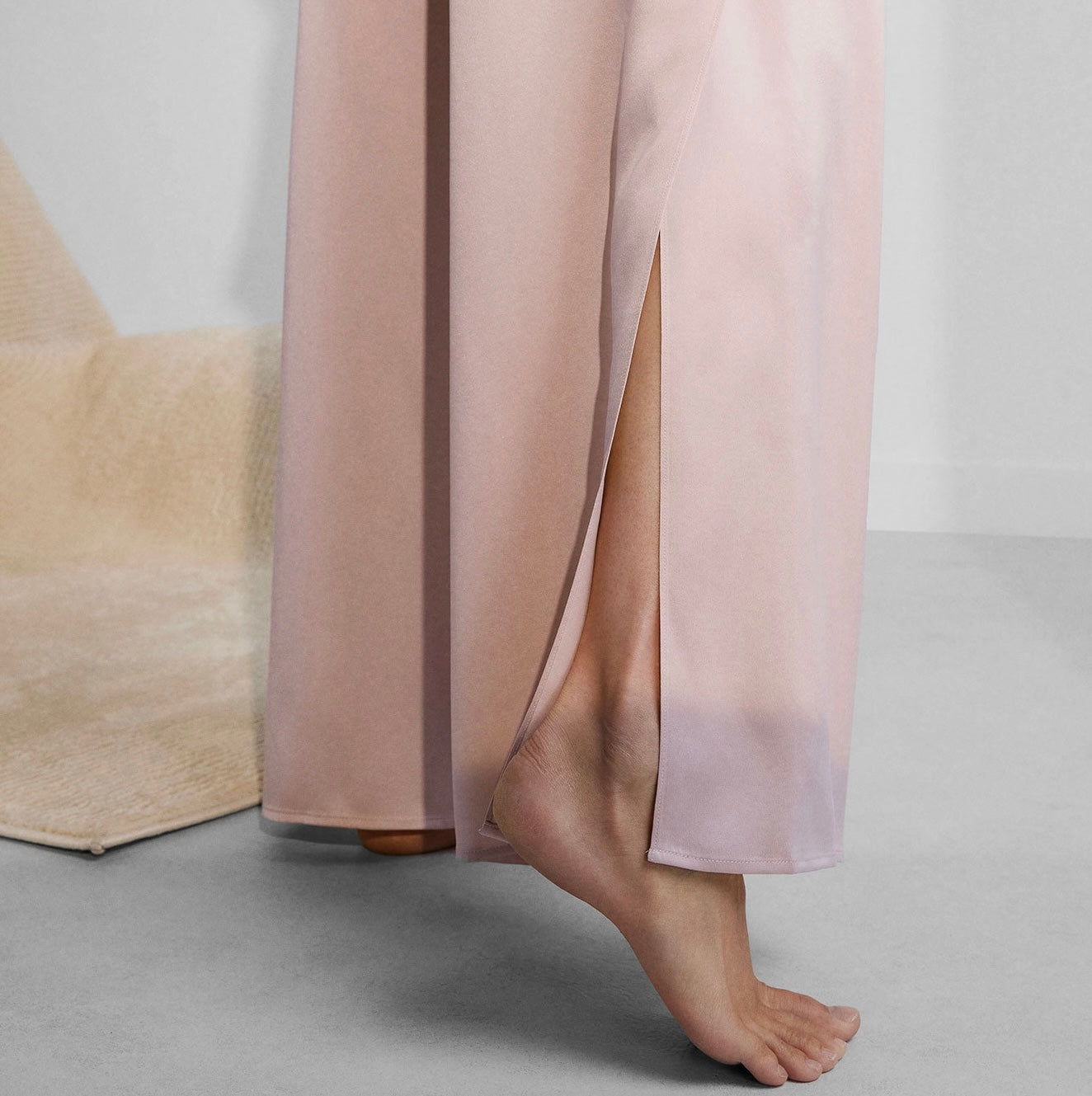 Washable Silk Tee Pant Set